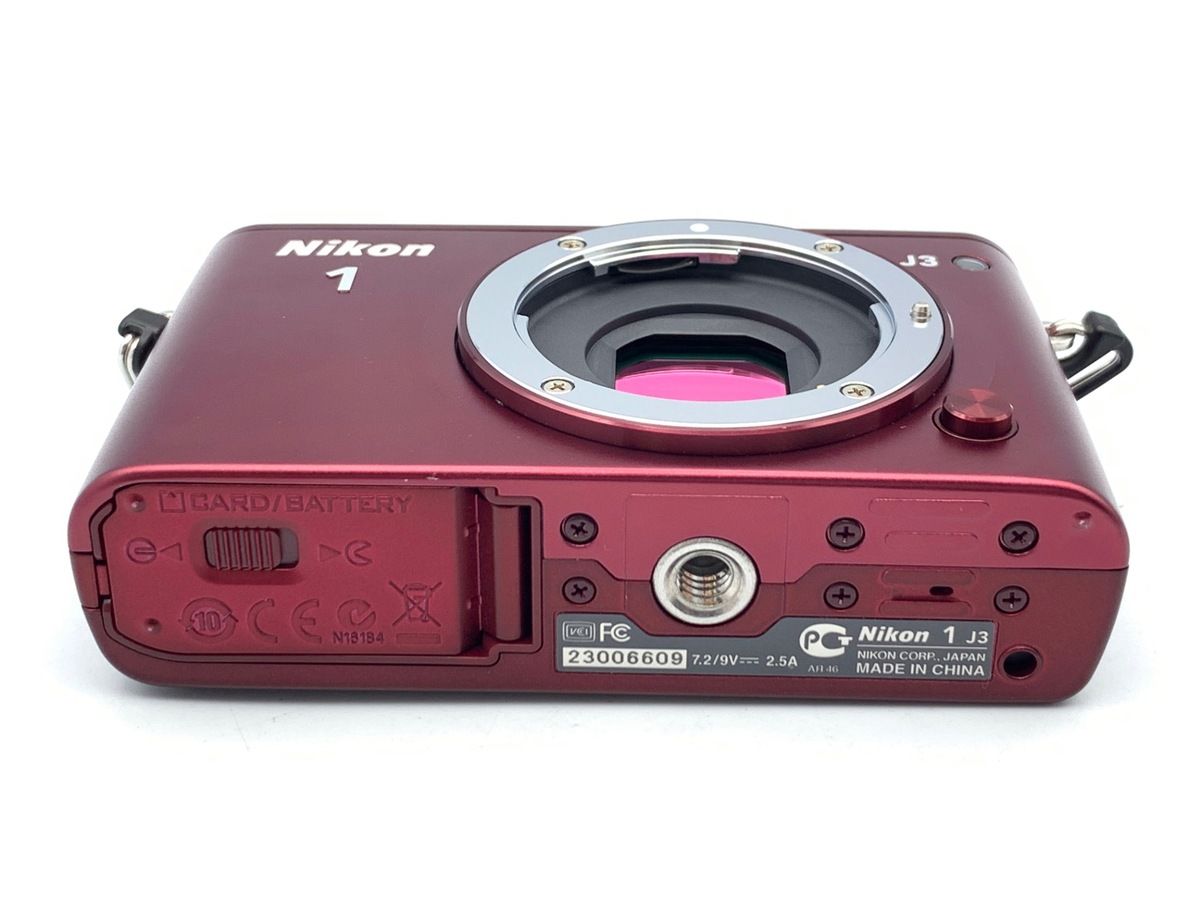 中古】 【良品】 ニコン Nikon 1 J3 ボディ レッド - メルカリ