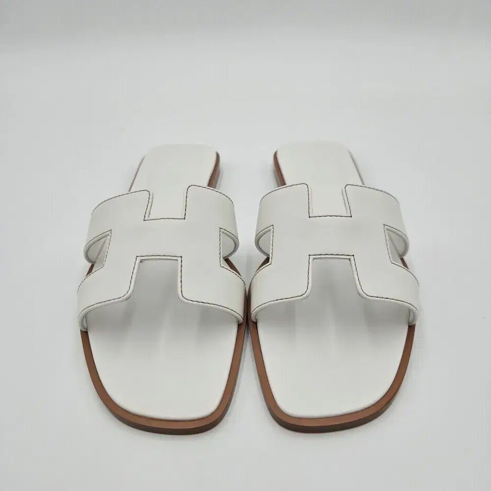  エルメス オラン サンダル レディース スリッパ 白 EU 37 5 サンダル サンダル ミュール