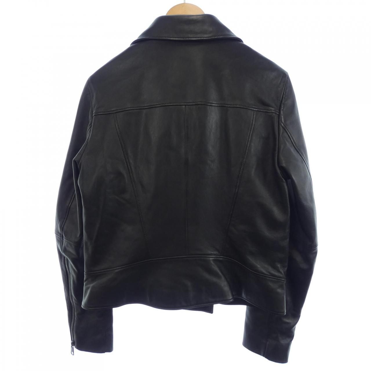 ヒューゴボス HUGO BOSS レザーライダースジャケット - メルカリ