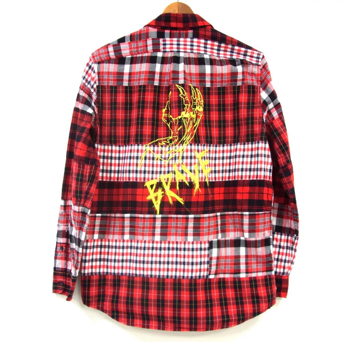 美品 定価27,500円◇DIESEL ディーゼル チェック パッチワーク