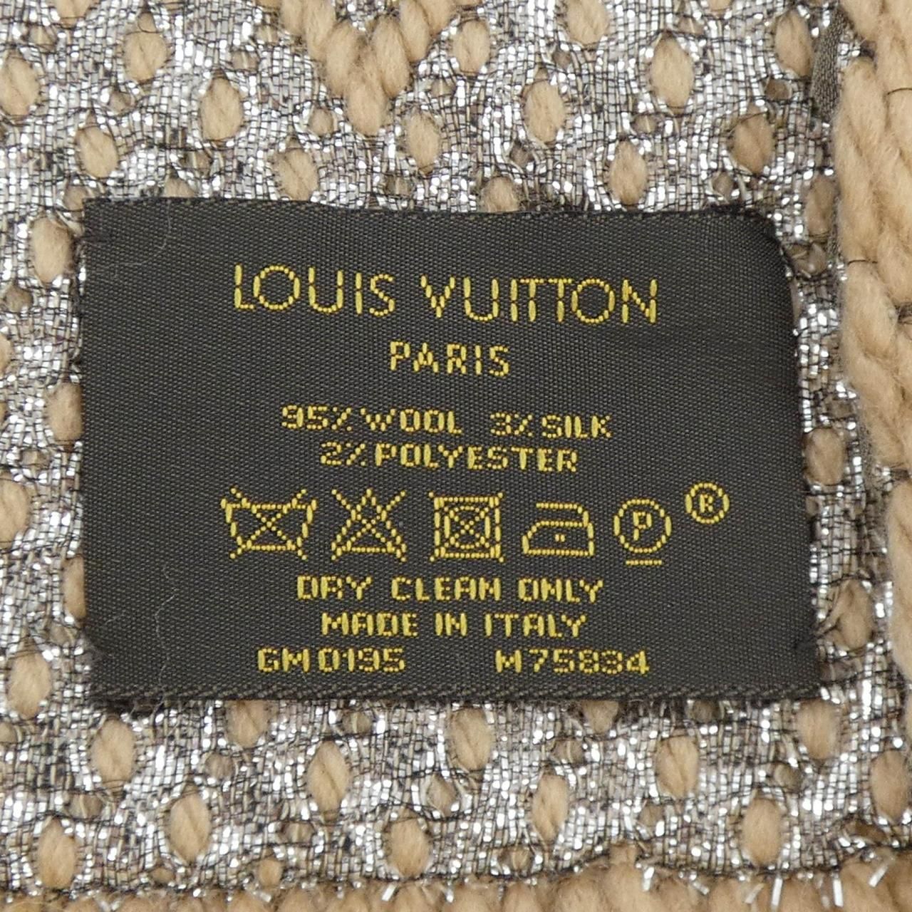 ルイヴィトン LOUIS VUITTON エシャルプ ロゴマニア シャイン M75834