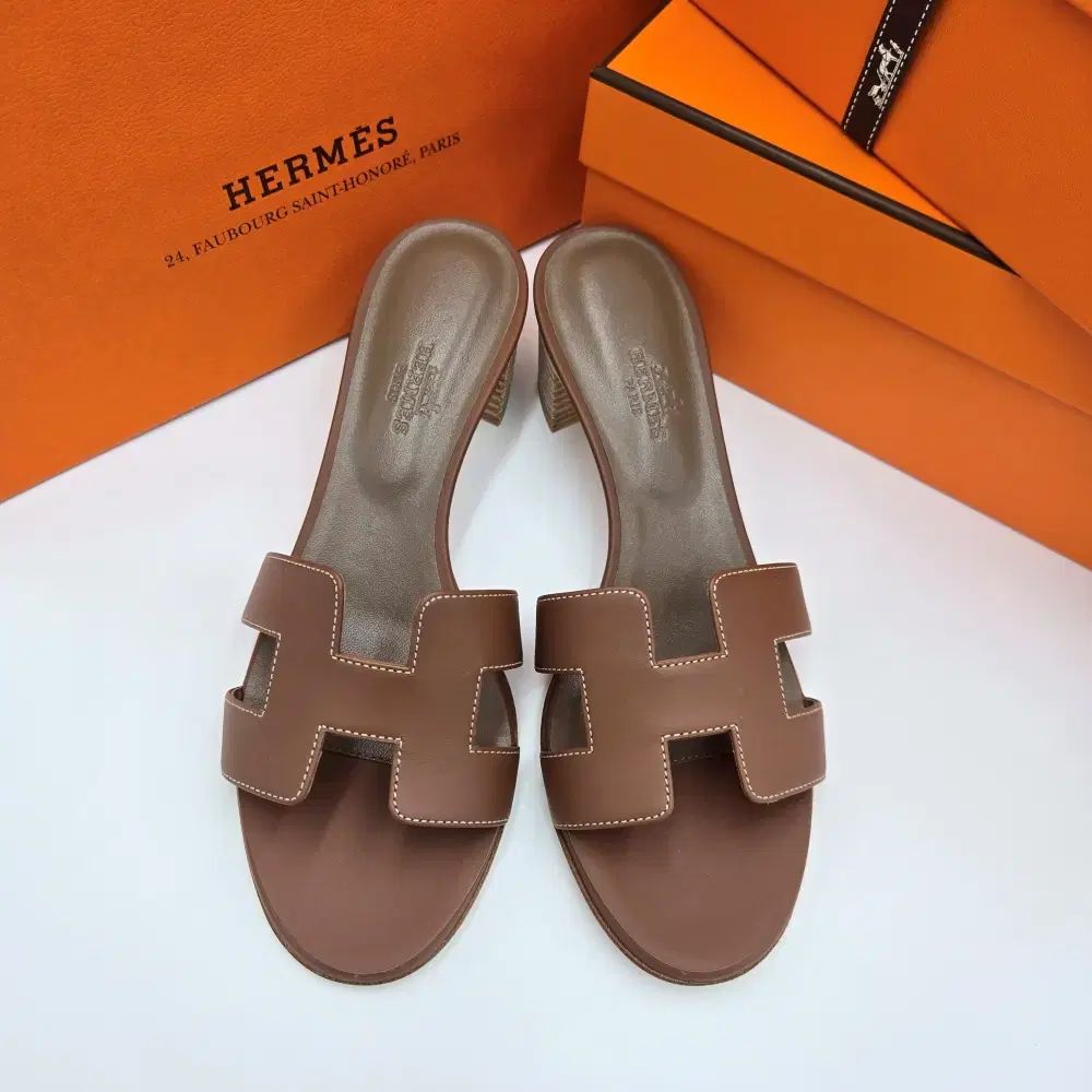 エルメス オアシス サンダル GOLD レディース スリッパ EU 36