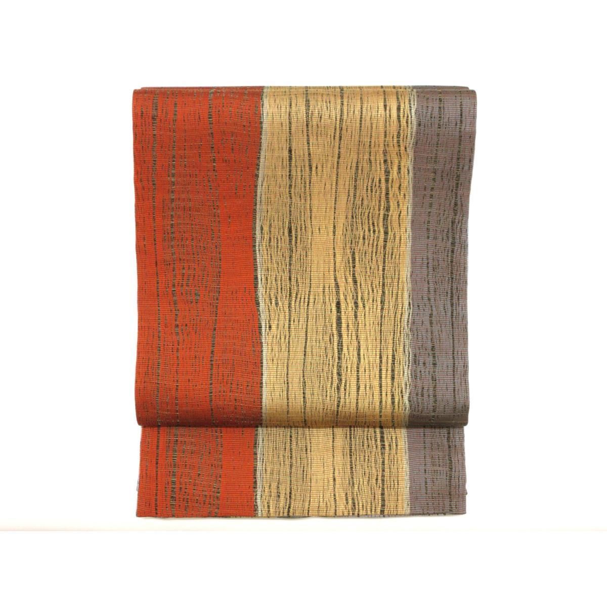 未使用品】袋帯 博多織 全通柄 リバーシブル【小森草木染公房】 - メルカリ