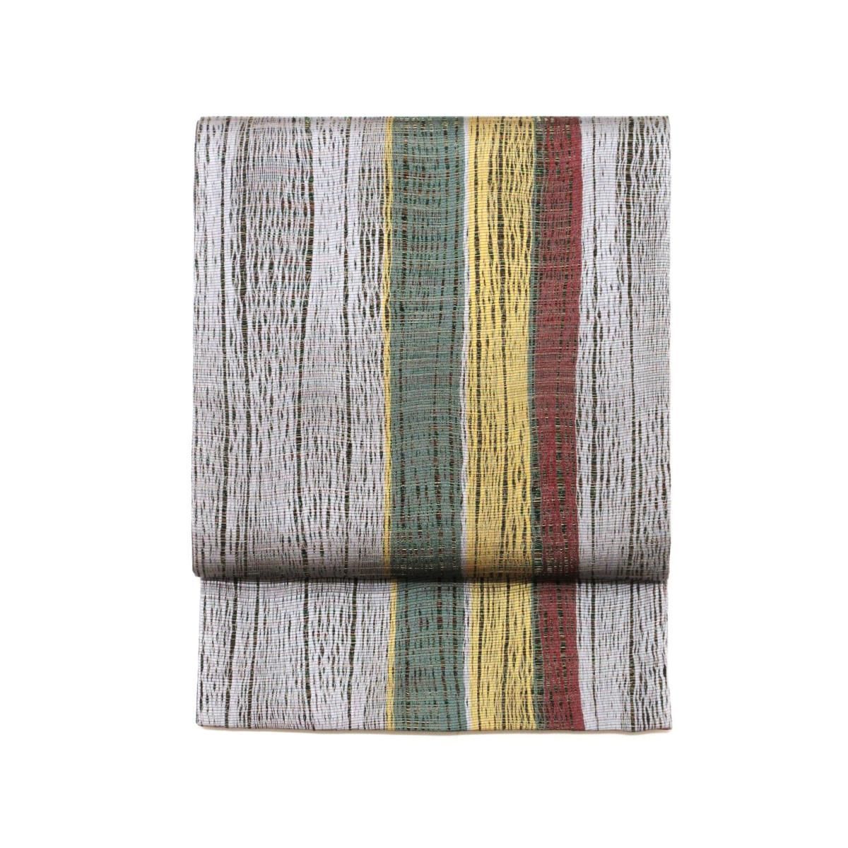 未使用品】袋帯 博多織 全通柄 リバーシブル【小森草木染公房】 - メルカリ