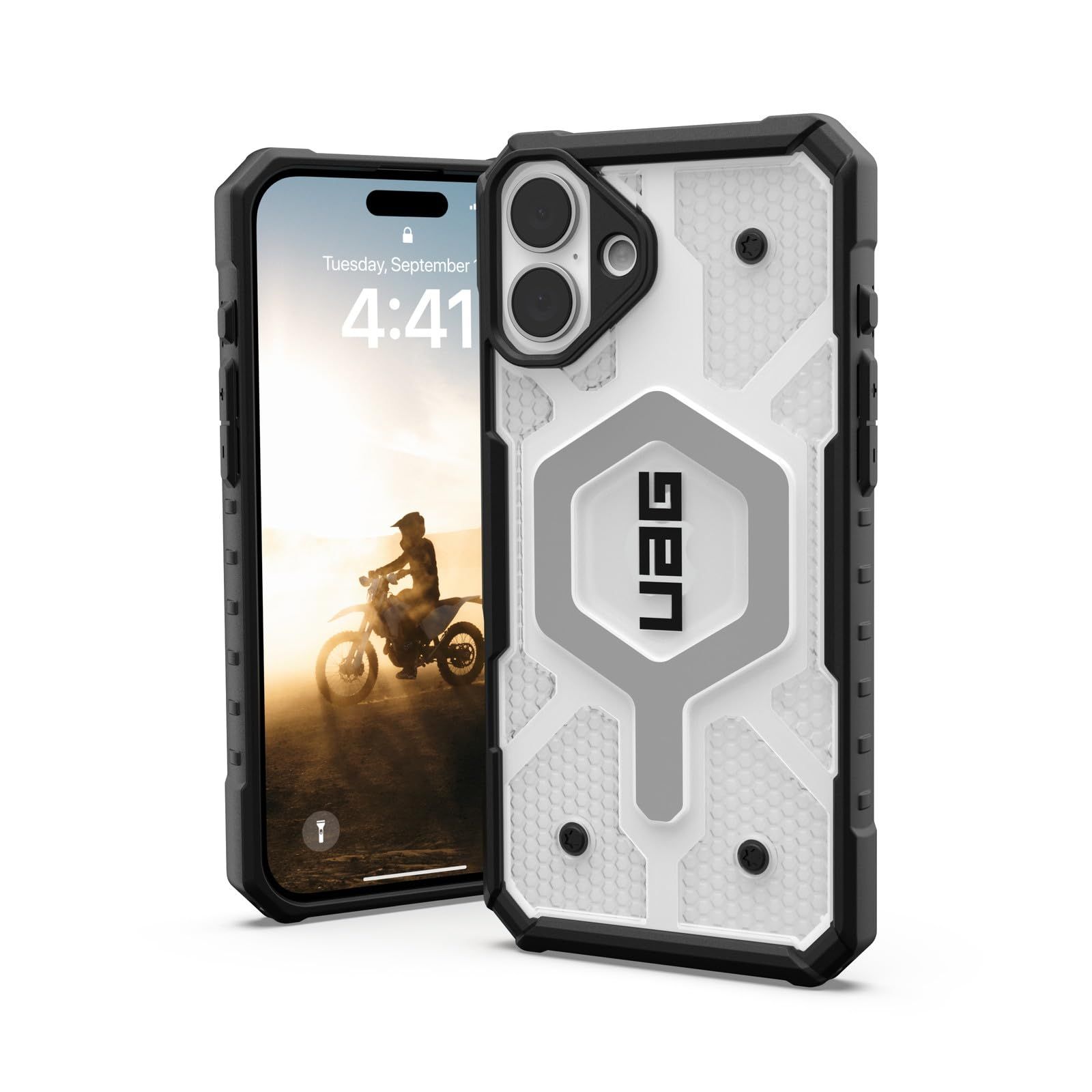 URBAN ARMOR GEAR iPhone 16 Plus 2025対応耐衝撃ケース MAGSAFE対応 CLEAR アイス 品 UAG IPH 24 LB MS IC