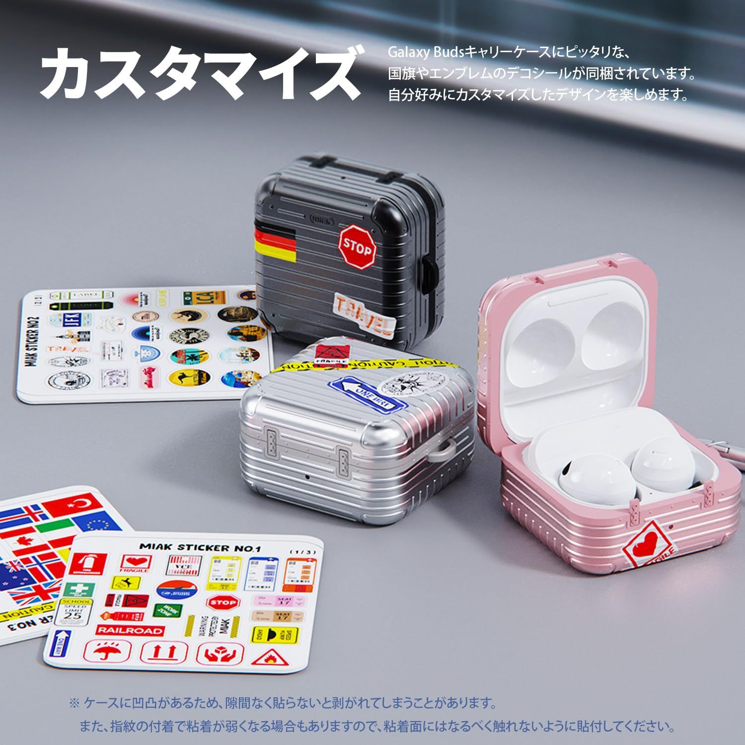 新品 miak Galaxy Buds ケース (Buds2/Buds2 Pro/Buds Pro/Buds Live