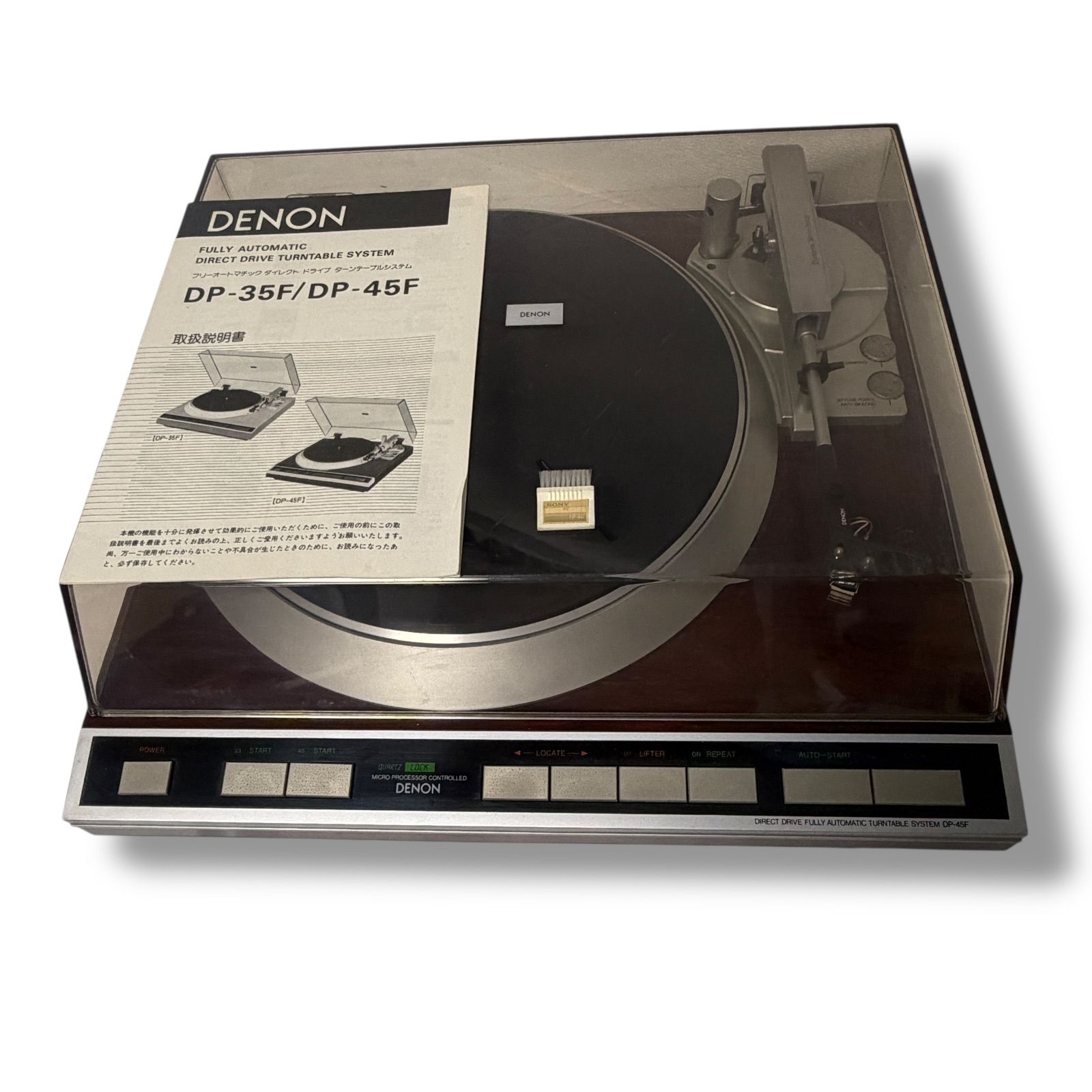 動作品 カートリッジ付 DENON デノン DP 45 F DL 60 レコードプレーヤー ターンテーブル