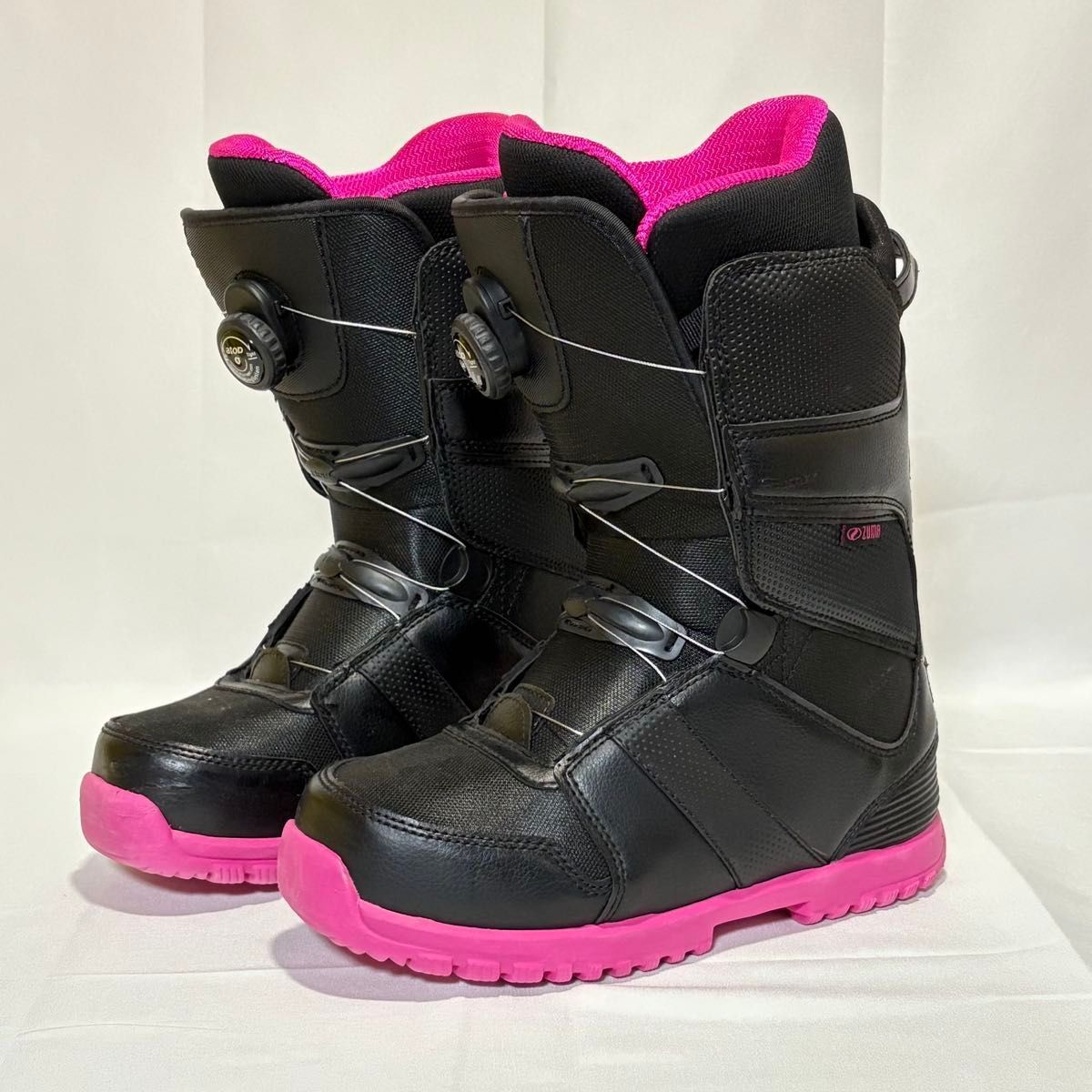 zuma ツマ スノーボード ブーツ ブラック ピンク 25cm レディース atop