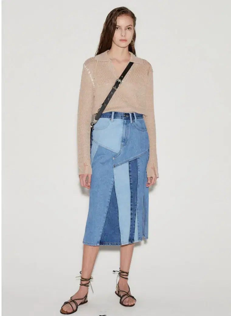 アンダーソンベル パッチワーク デニム スカート S