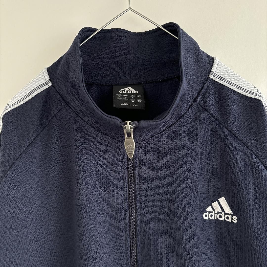 adidas トラックジャケット ジャージ 刺繍ロゴ ロゴライン 万国旗