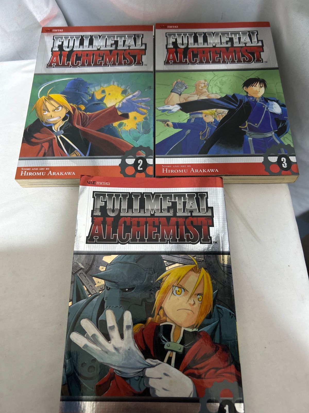 格安，本物保証 【洋書】FULLMETAL ALCHEMIST Vol.1-3 English Edition Viz Media【_sx-lt】 洋書