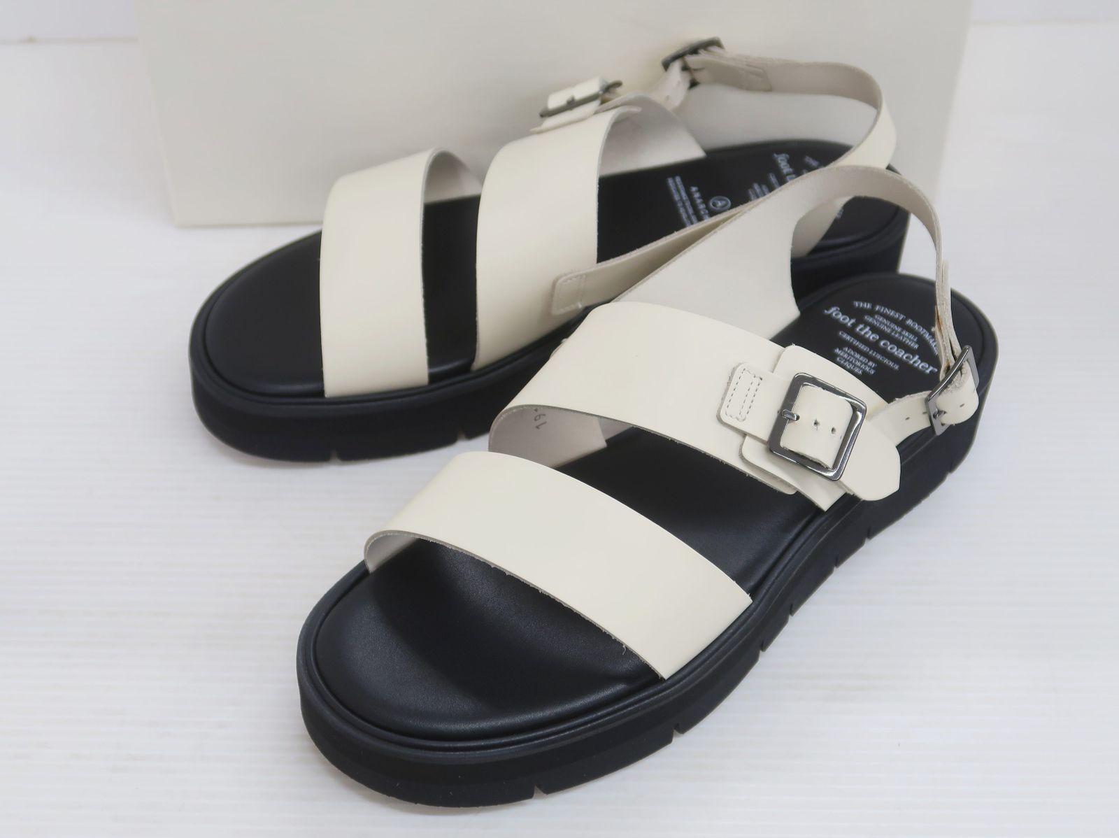 2019 foot the coacher フットザコーチャー SS BELT SANDALS ベルトサンダル レザー GLOXI CUT SOLE 191212 8.5