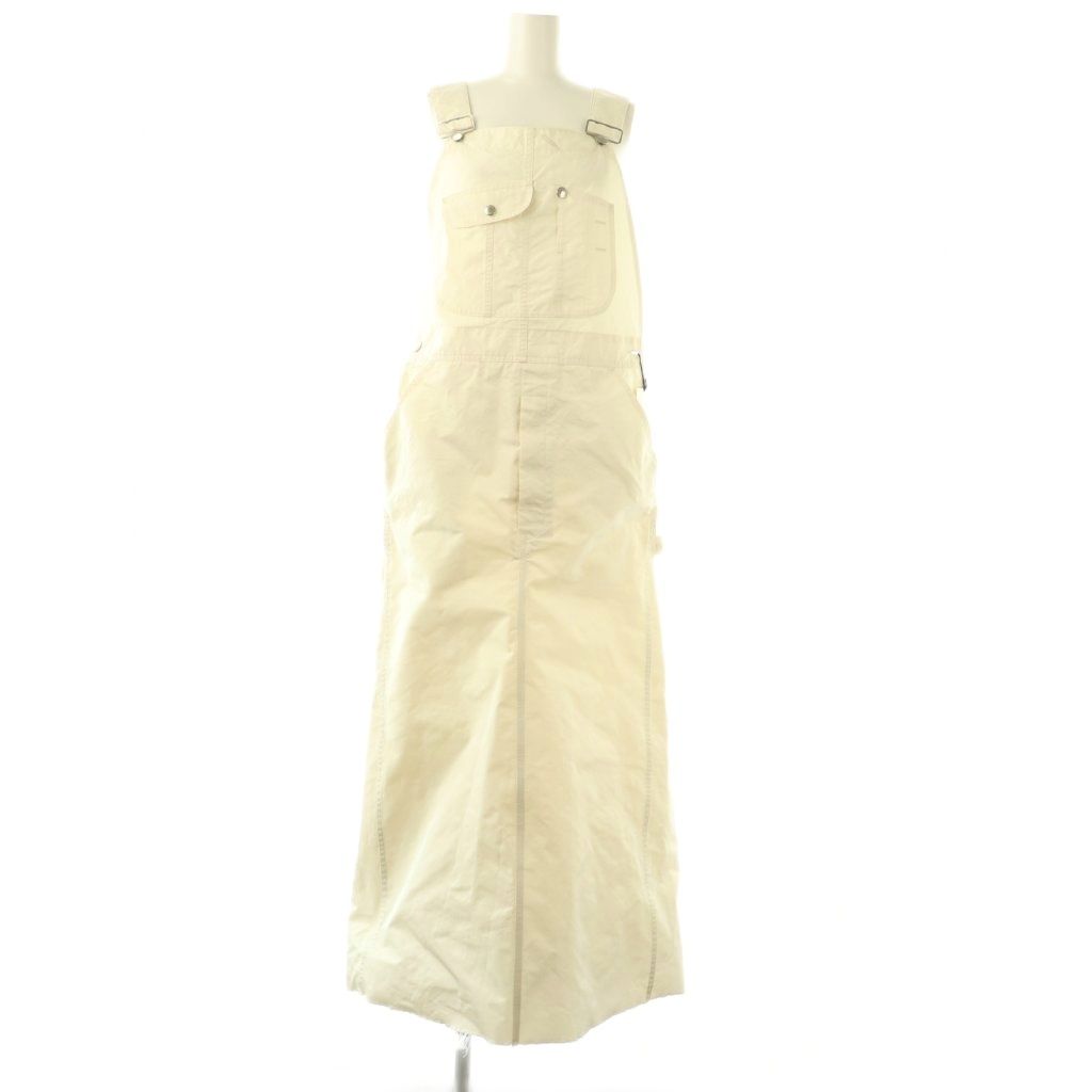 マディソンブルー JUMPER SKIRT MAXI PE TWILL ジャンパースカート M オフホワイト MB 221 4007 DO OS