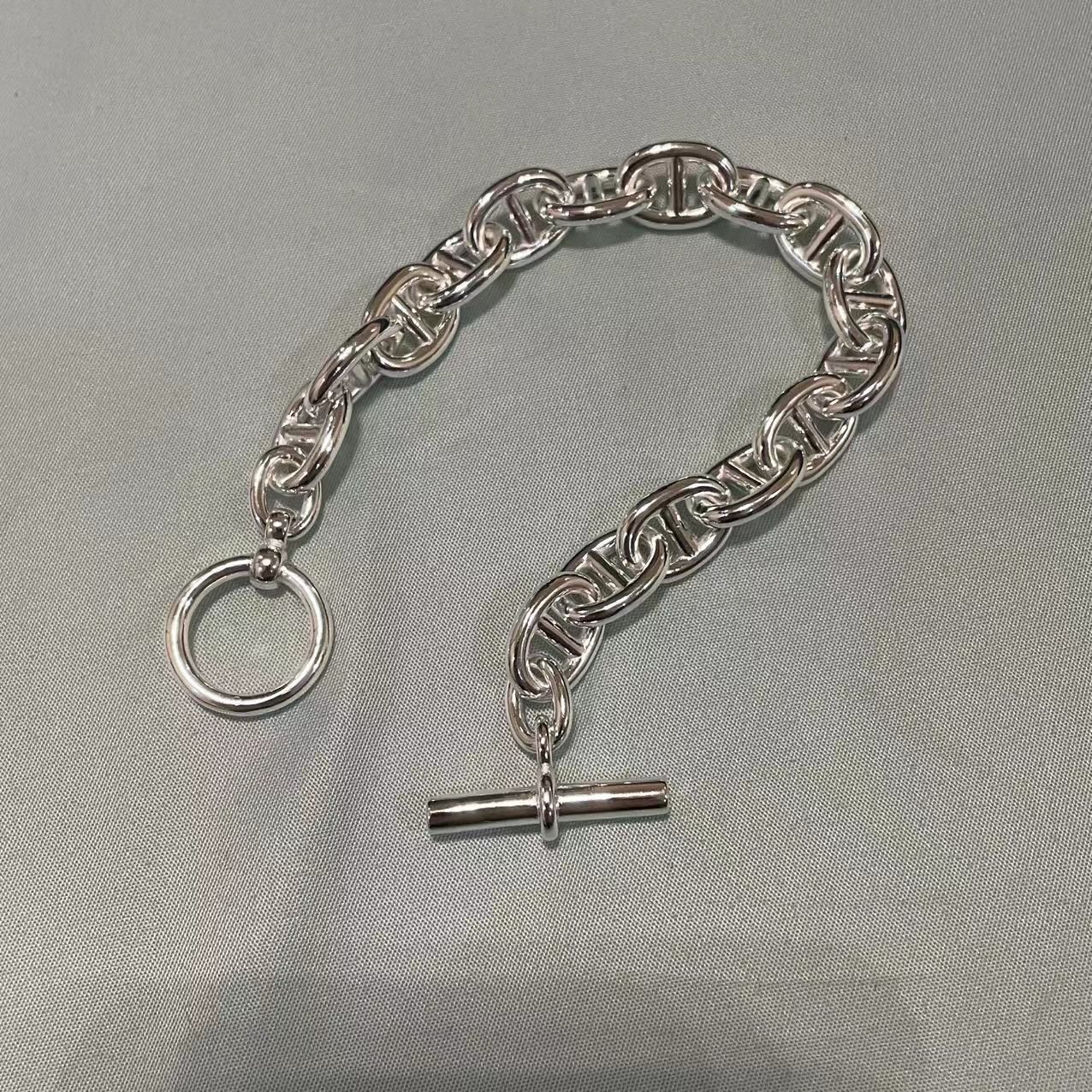 OVY Silver Anchor Chain Bracelet