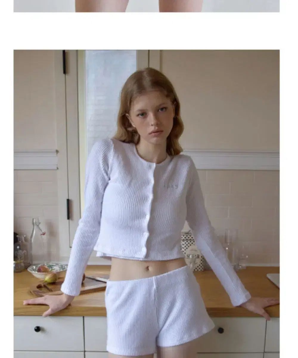 レイジジ スナッグ 립 カーディガン スリーブ ショーツ セット