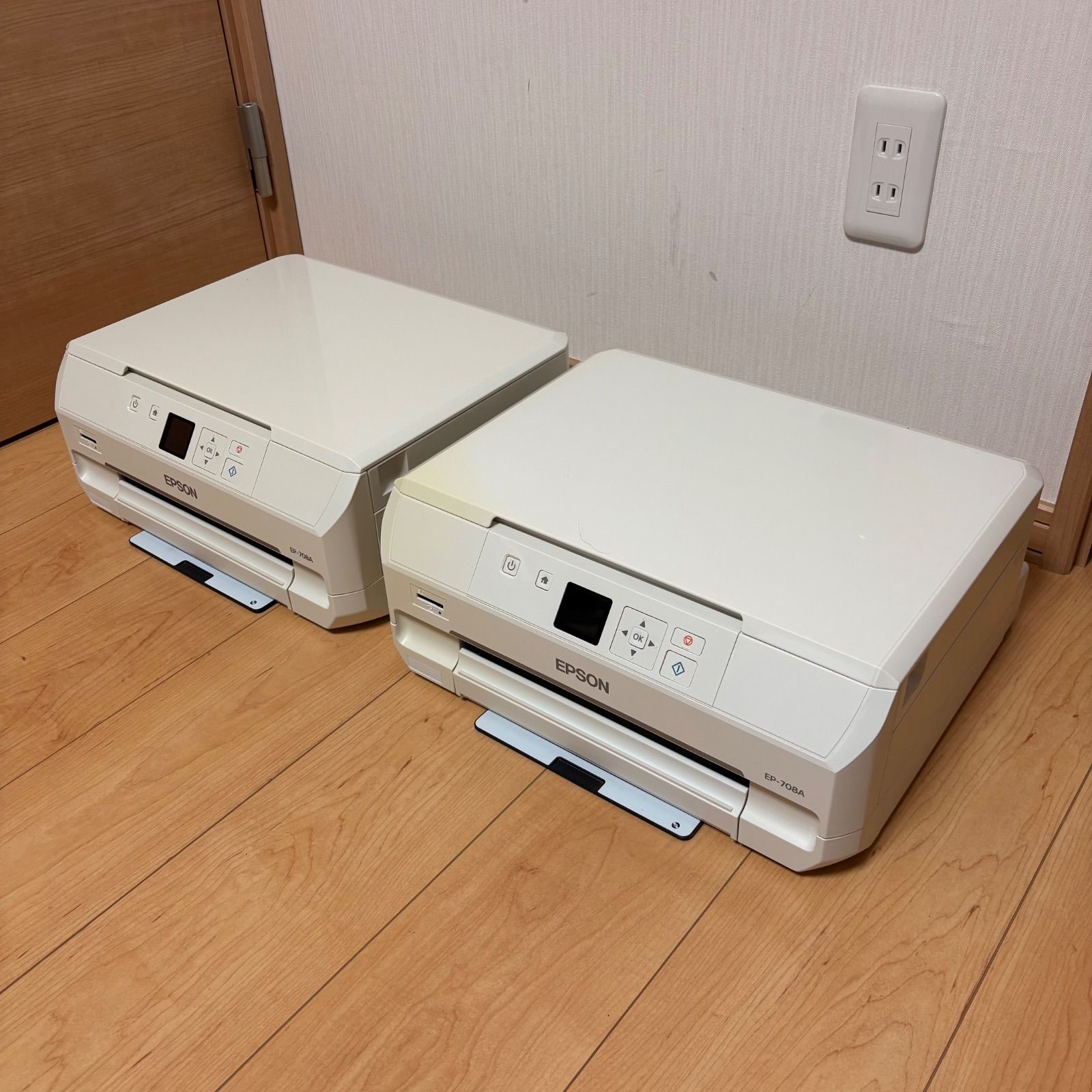 EPSON EP-708A プリンター2台ジャンク品です。 ジャンク】EPSON エプソン インクジェットプリンター2台 EP-708A