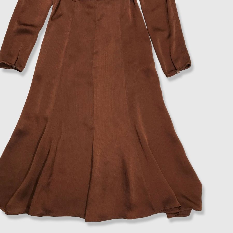 ミーアンドミークチュール 楊柳サテンレディワンピース