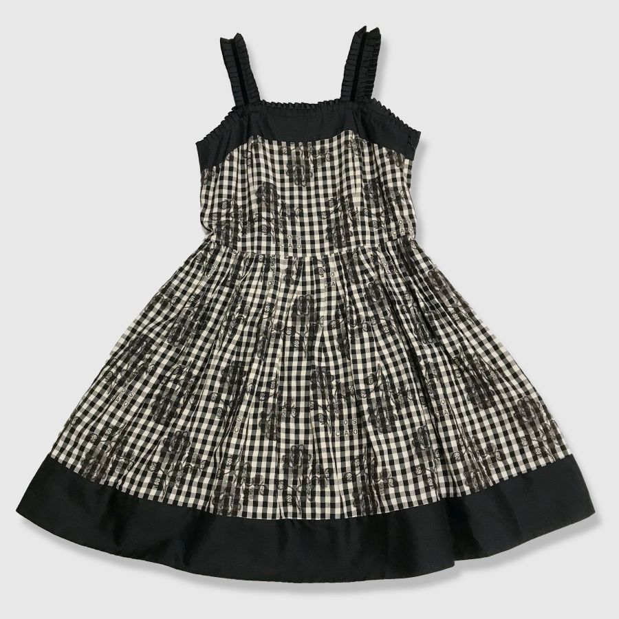 Lois CRAYON ロイスクレヨン チェック イチゴ柄ワンピース