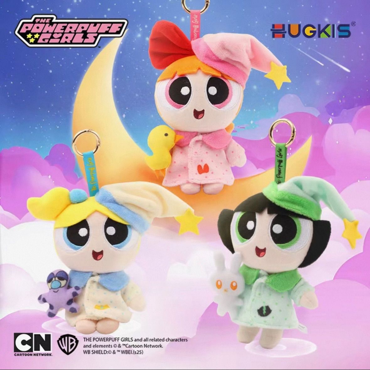 3種セット 海外限定 HUGKIS パワーパフガールズ ぬいぐるみ ぬいぐるみ 