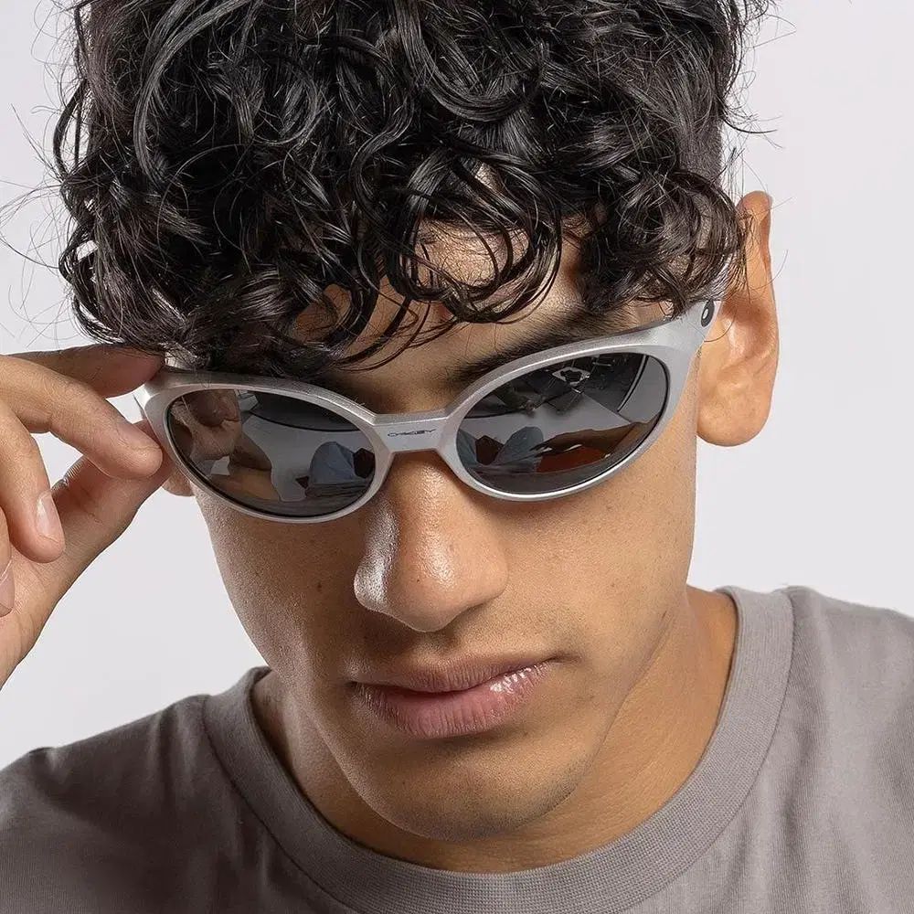 オークリー アイジャケット 偏光 シルバー サングラス