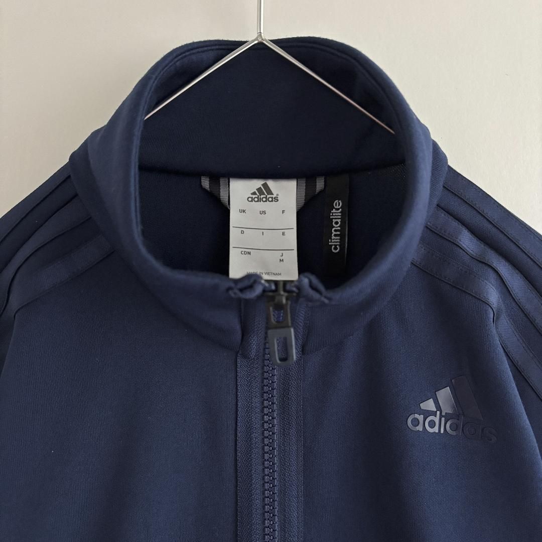 adidas トラックジャケット ジャージ ワンポイント オールネイビー
