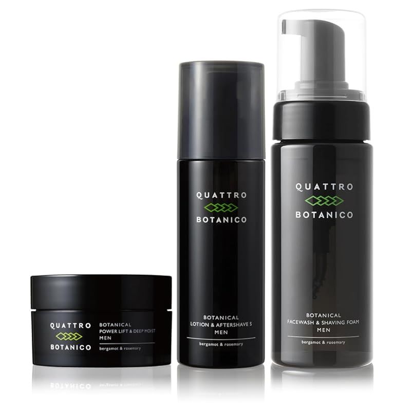 クワトロボタニコ 男性 オールインワン 化粧水 クリーム 洗顔 ボタニカル スキンケア セット 男性用 化粧品 メンズ