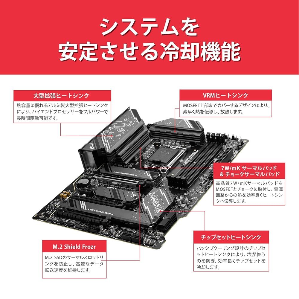 MSI Z790 GAMING PLUS WIFI intel 第14・13・12世代 Coreプロセッサ
