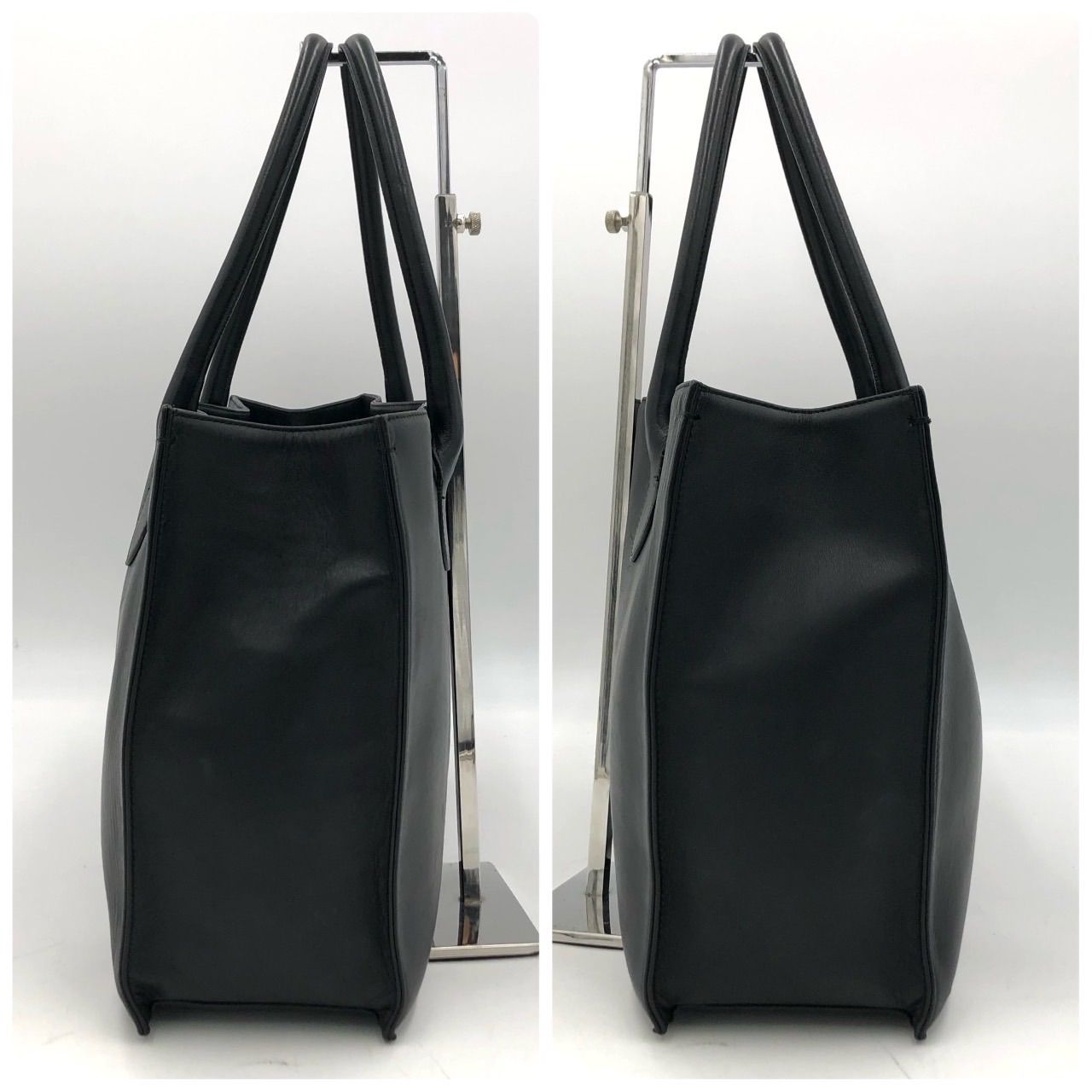 美品】Paul Smith ポールスミス トートバッグ 黒 ブラック レザー 本革