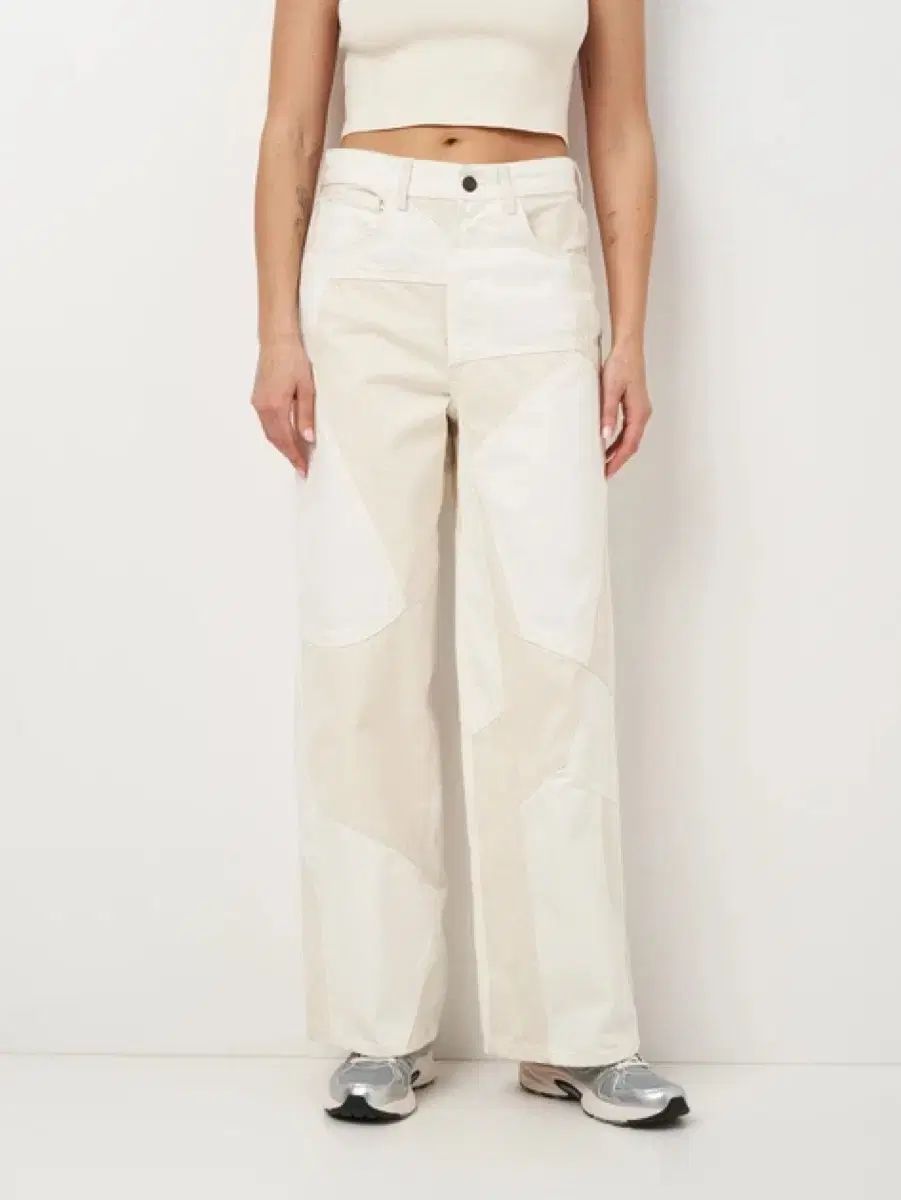 ザラ ZARA リラックス パッチワーク ジーン