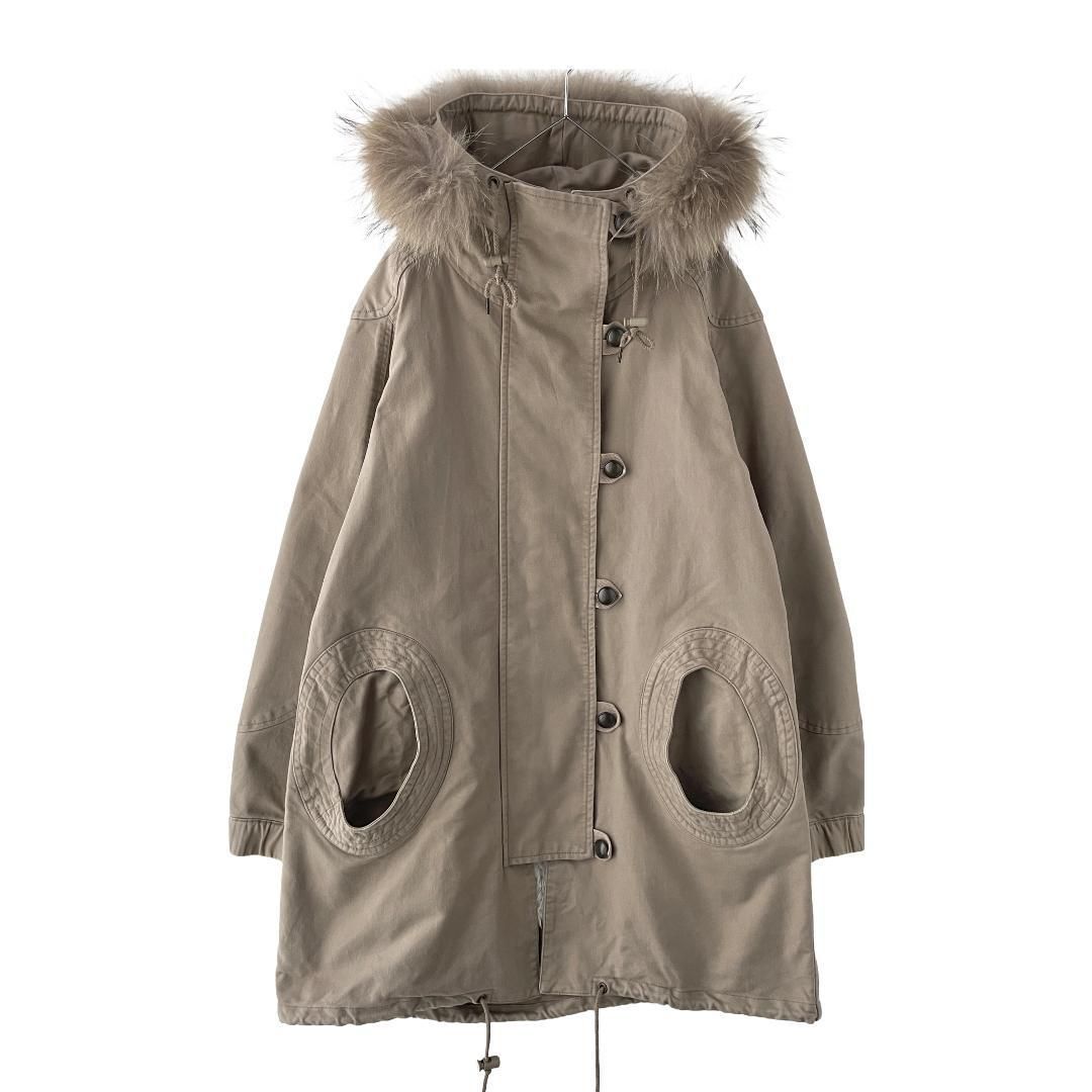 TSUMORI CHISATO デザインモッズコート ボアライナー 個性的 - メルカリ