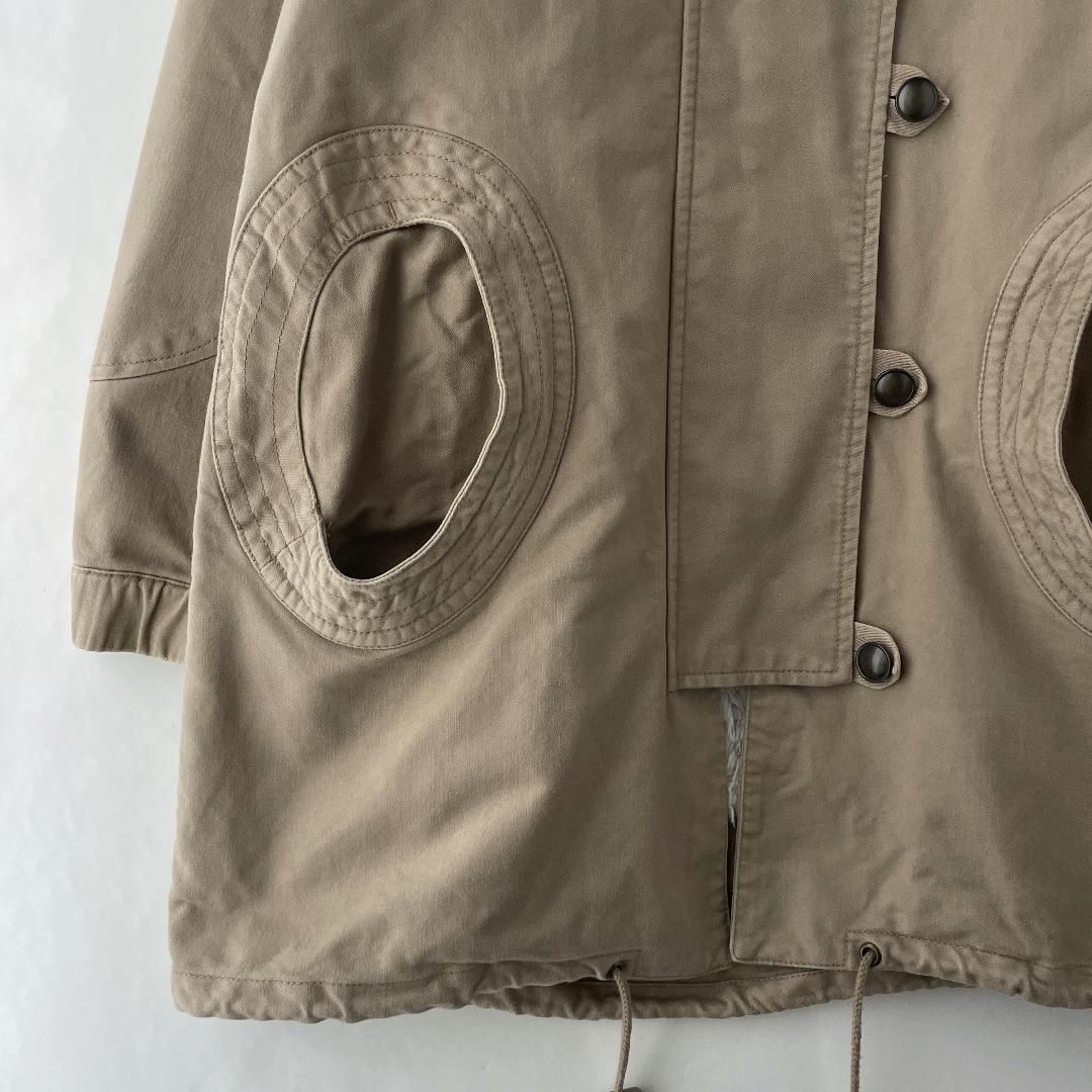 TSUMORI CHISATO ツモリチサト ボアライナー付き甘モッズコート TSUMORI CHISATO デザインモッズコート ボアライナー 個性的 - メルカリ