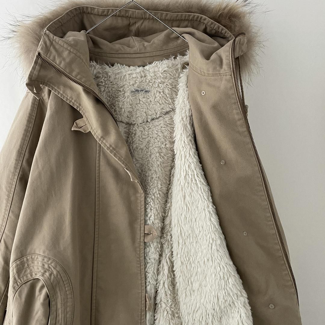 TSUMORI CHISATO デザインモッズコート ボアライナー 個性的 - メルカリ