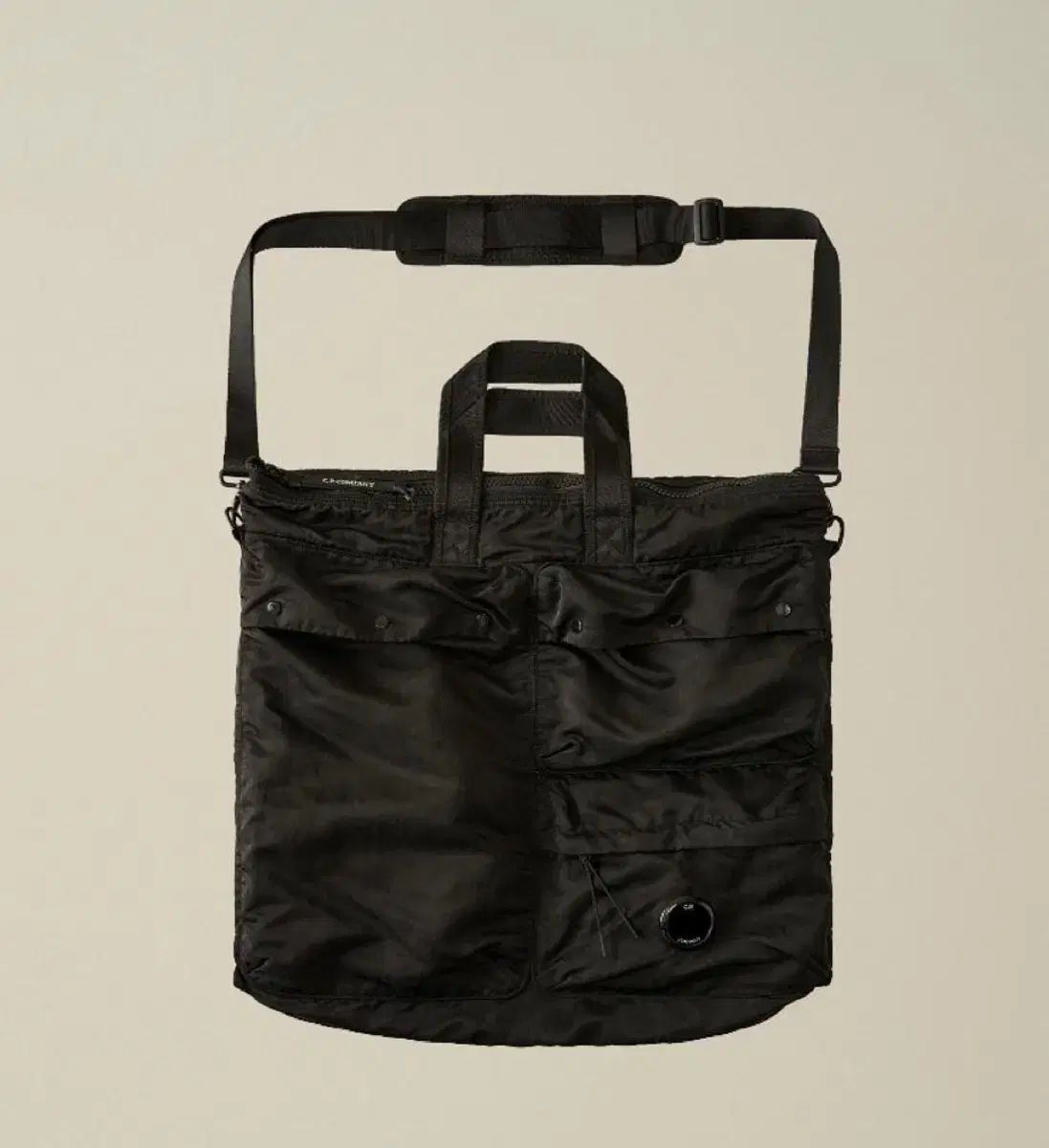 25 fw C.P. COMPANY シーピーカンパニー ナイロン トートバッグ ブラック