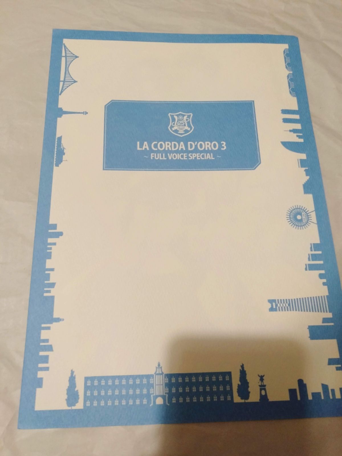 金色のコルダ La corda d'oro オフィシャルイラストレーションズ他 原画イラストボード1枚のみ】 金色のコルダ3 LA CORDA D ORO 3