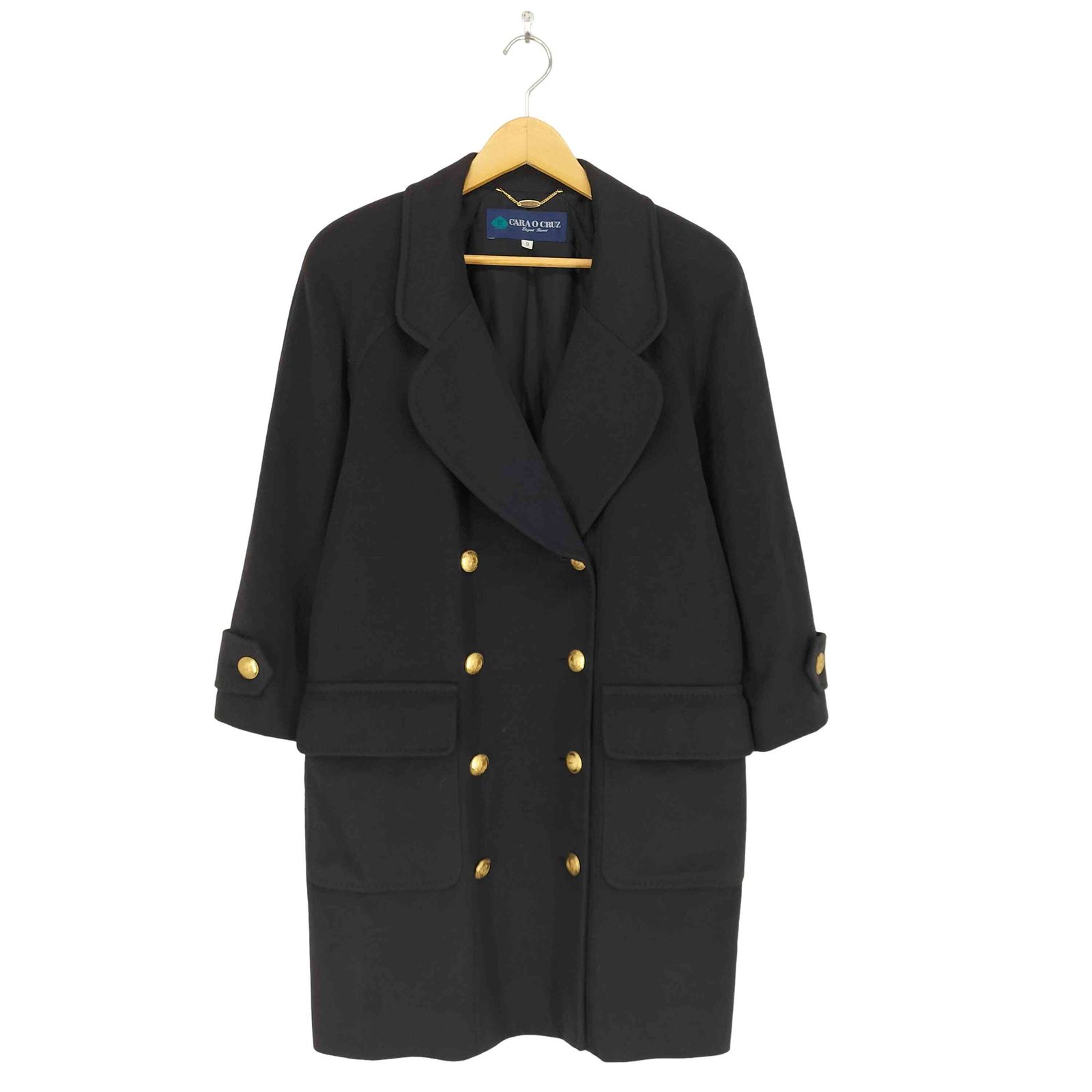 ユーズドフルギ USED古着 カシミヤ100ダブルチェスターコート