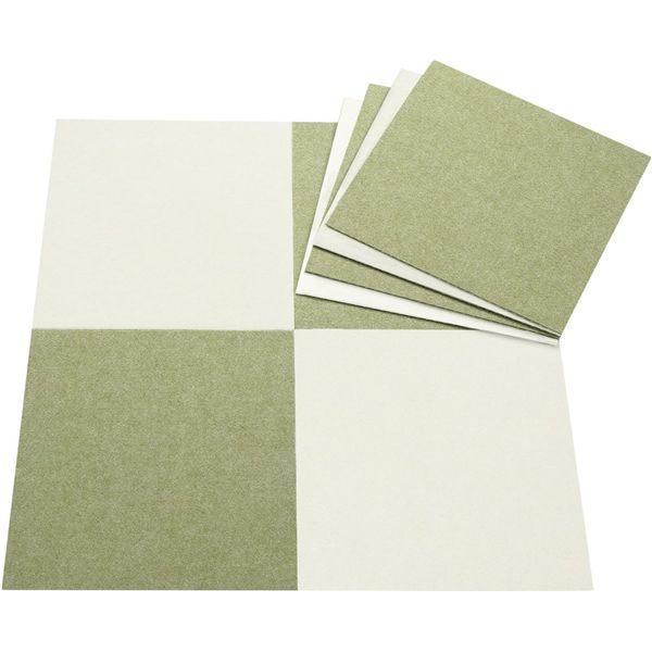 サンコー おくだけ吸着 バリアフリータイルマット 30×30cm ライトグリーン 8枚入 KH-19