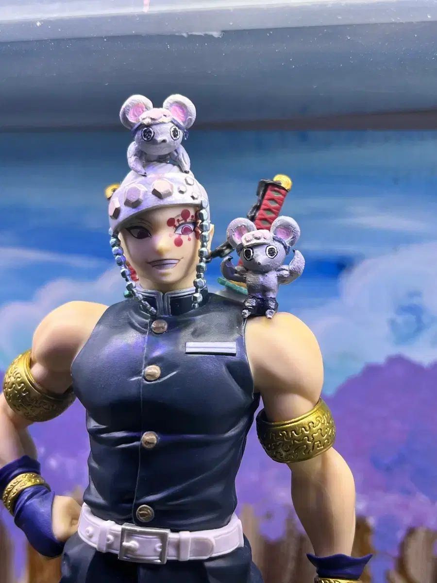 鬼滅の刃 鬼マッスルネズミ フィギュア２体