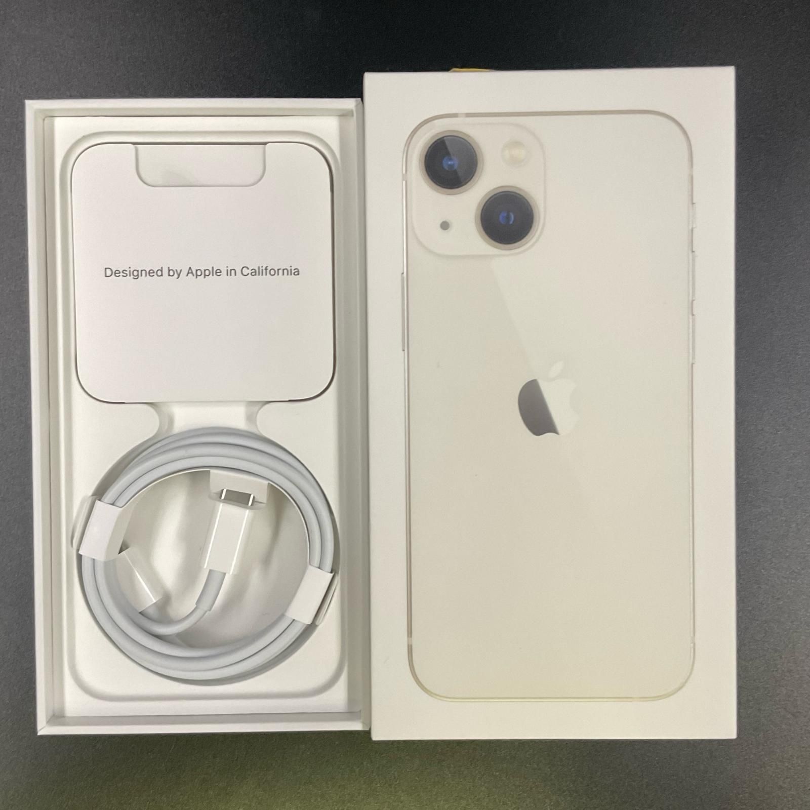 iPhone13mini SIMフリー 128GB 白 スターライト ◎即日発送 iPhone 13 