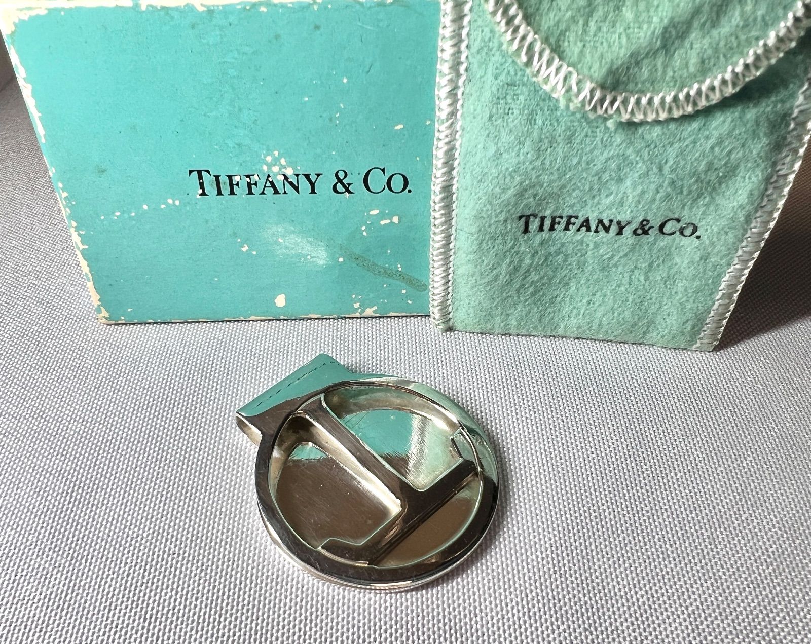 TIFFANY ティファニー Tデザイン スターリングシルバー マネークリップ