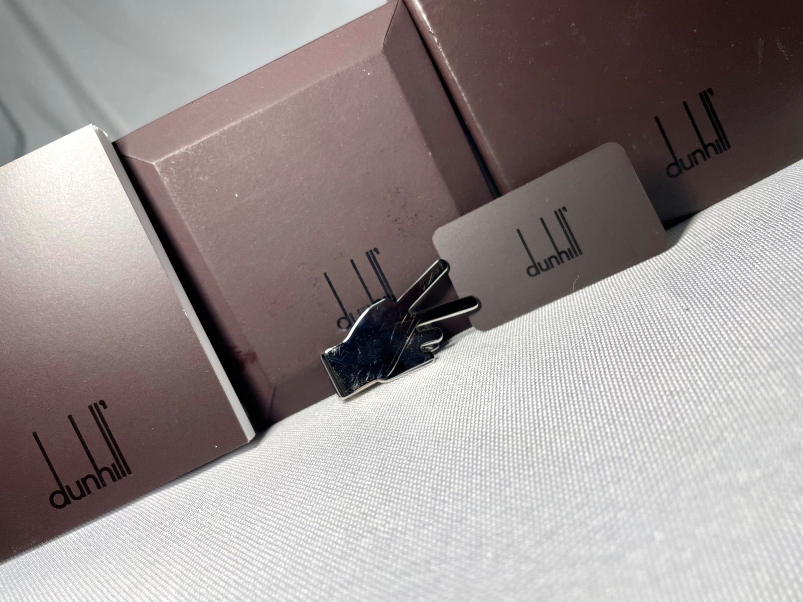 dunhill ダンヒル チョキデザイン 鏡面スターリングシルバー