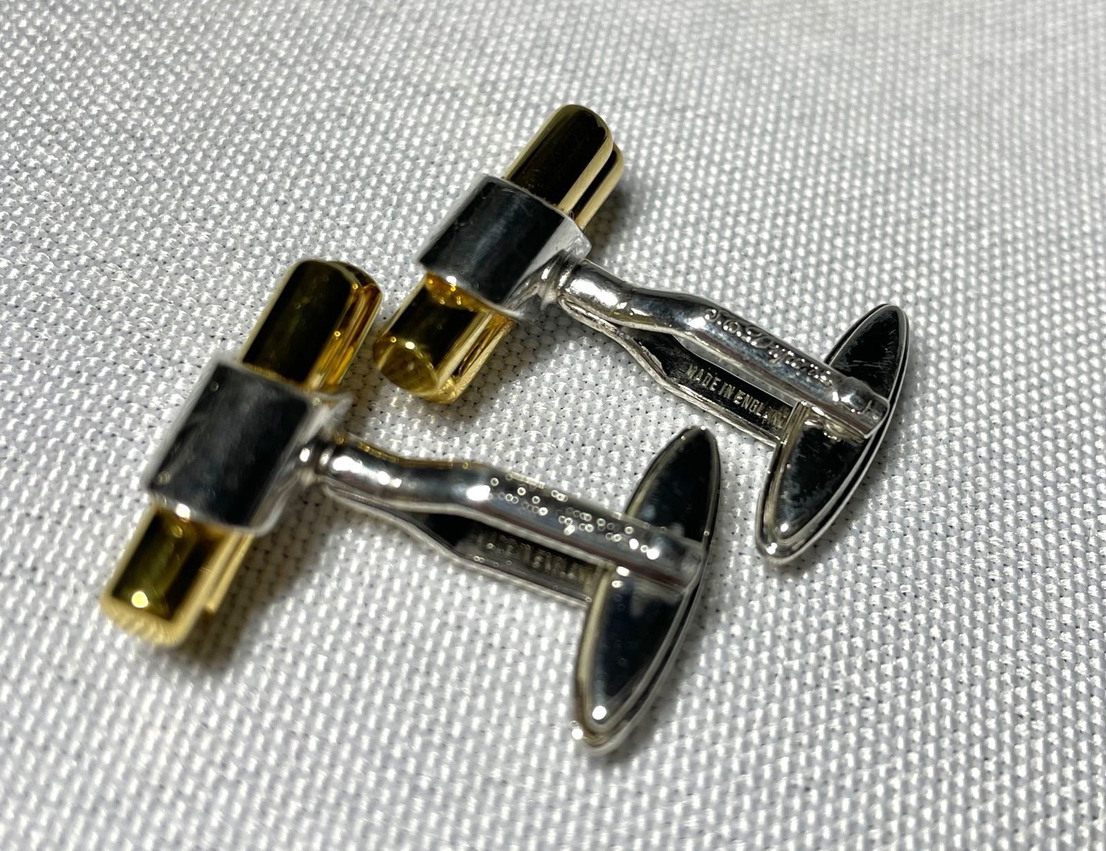 S.T.Dupont デュポン Dロゴ ゴールド＆シルバー ヴィンテージカフス