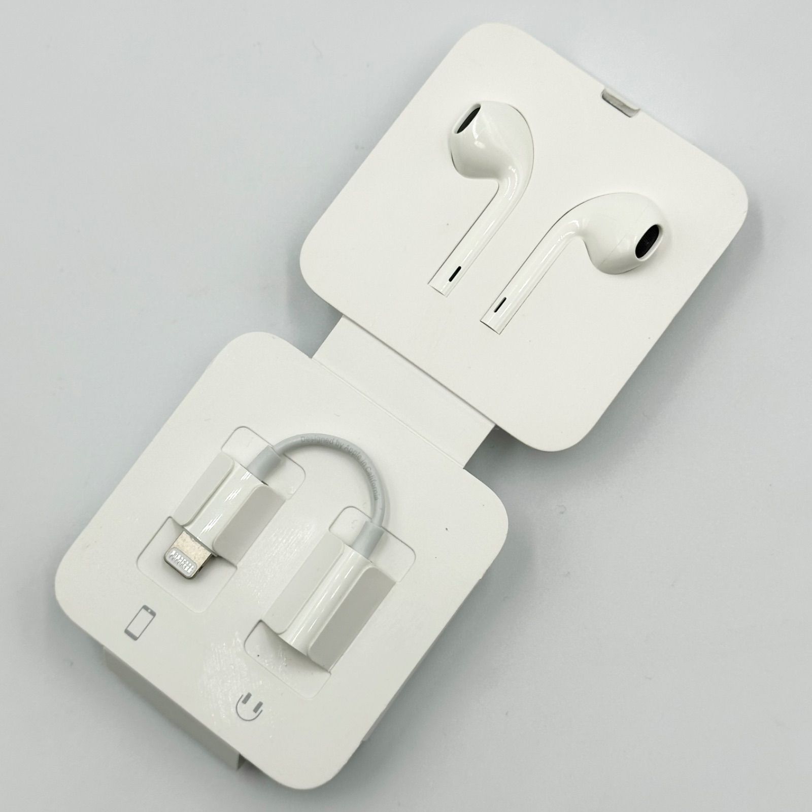 Apple アップル iPhone 純正 有線イヤホン＆変換アダプター - メルカリ