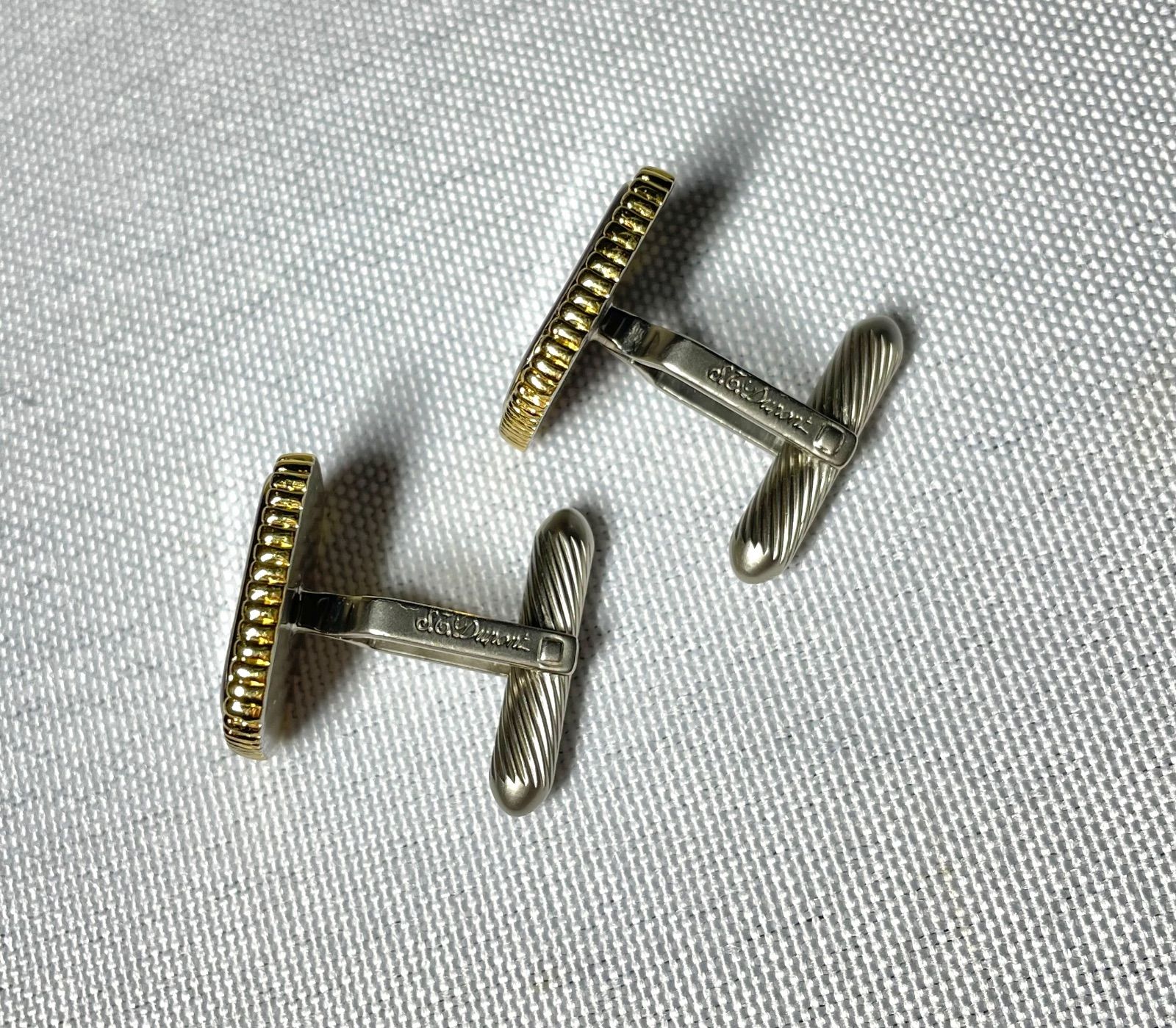 美品 S.T.Dupont デュポン Dロゴ サイドデザイン ゴールド＆艶消し