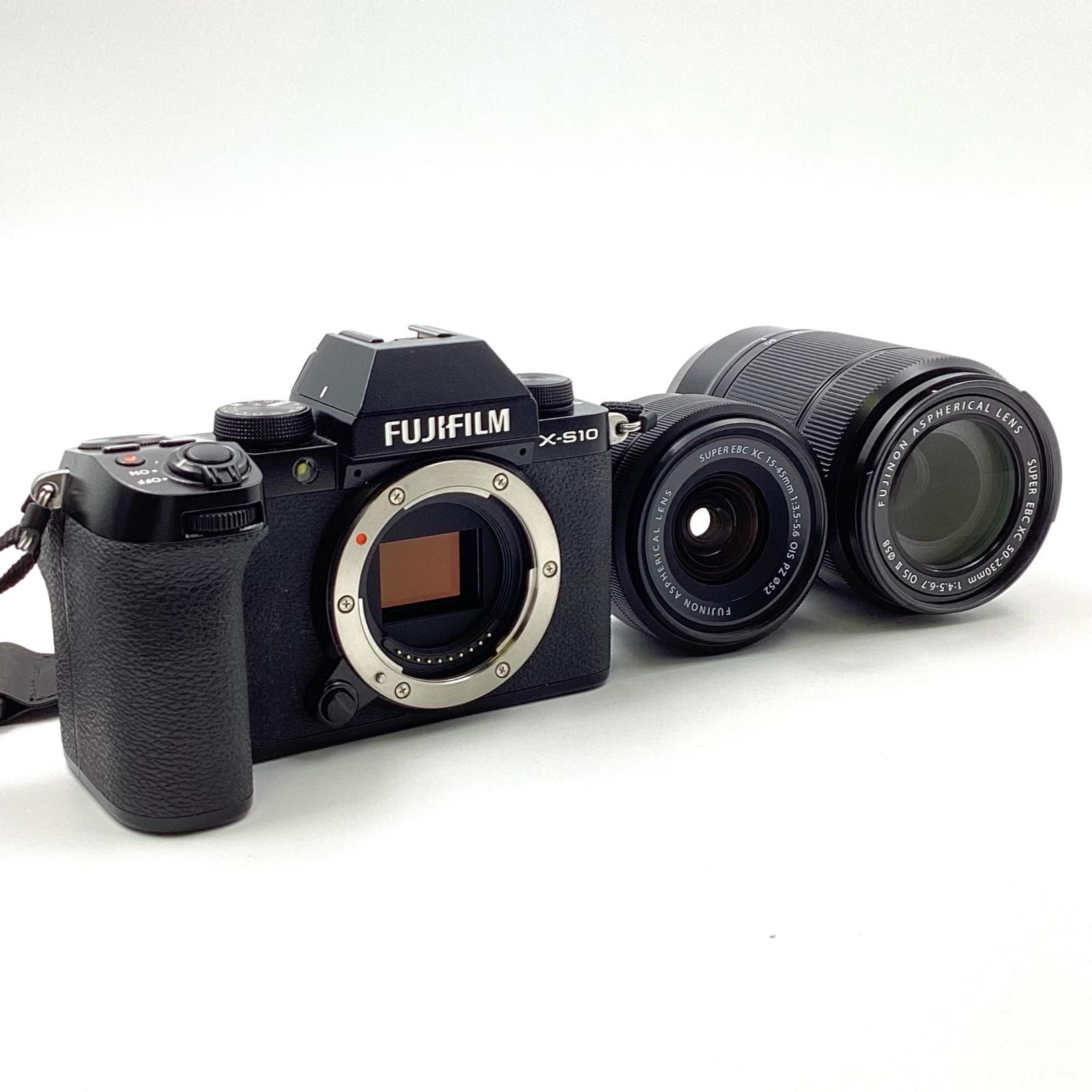 FUJIFILM デジタル一眼 X-S10 ダブルズームレンズキット ブラック 美品