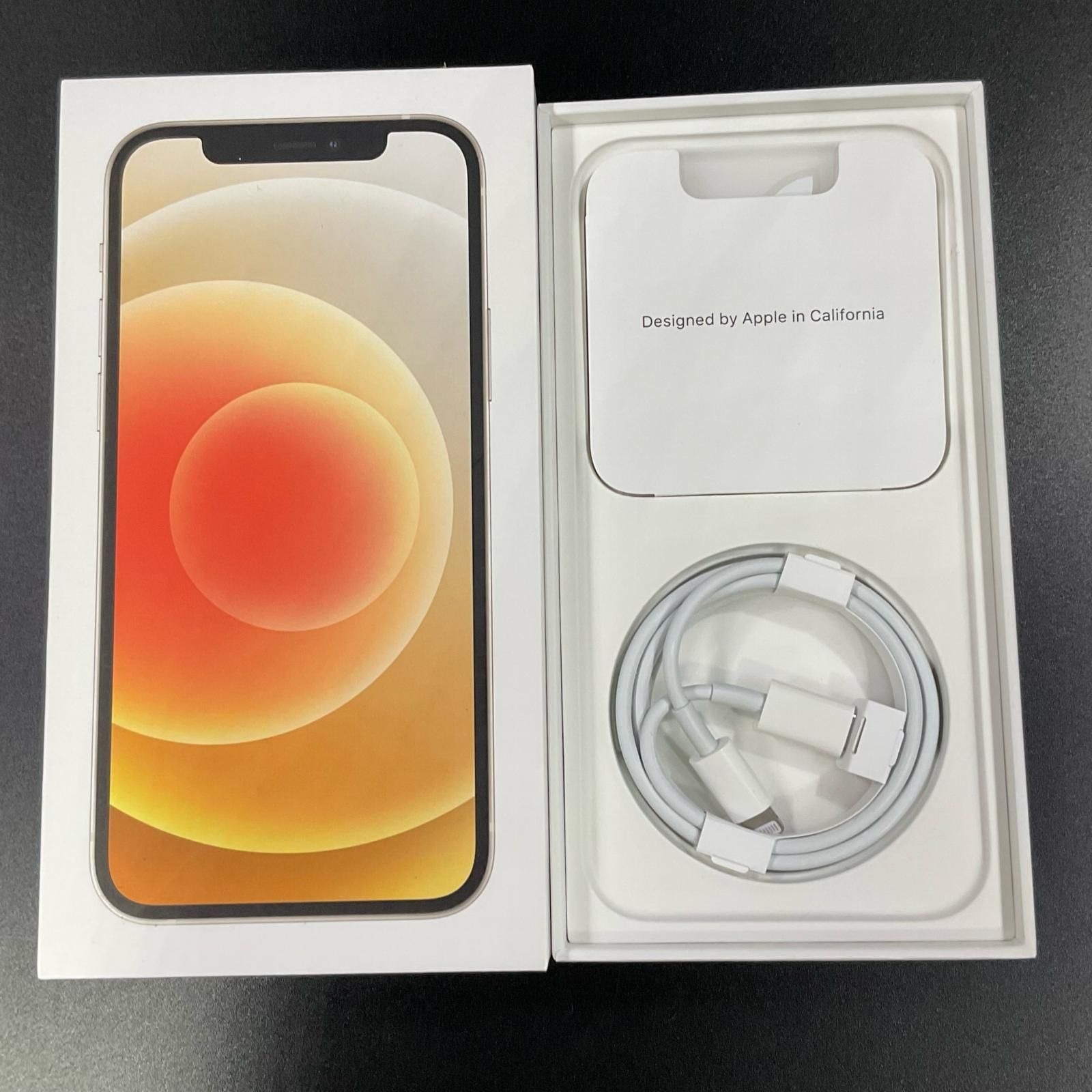 携帯電話/スマホ i phone12 128GB ホワイト 美品 外箱あり