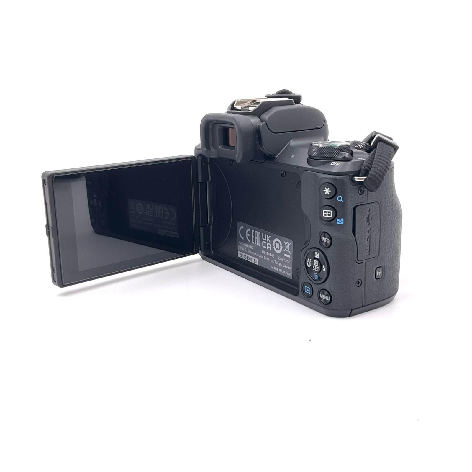  Canon デジタル一眼 EOS Kiss M 2 ダブルズームキット ブラック デジタル一眼レフ デジタルカメラ