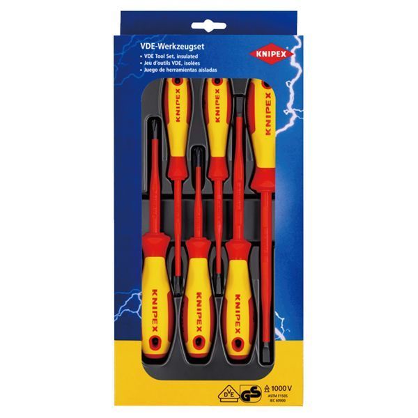 KNIPEX クニペックス 1000V絶縁ドライバーセット サイズW170×H370×D40mm 002012V02