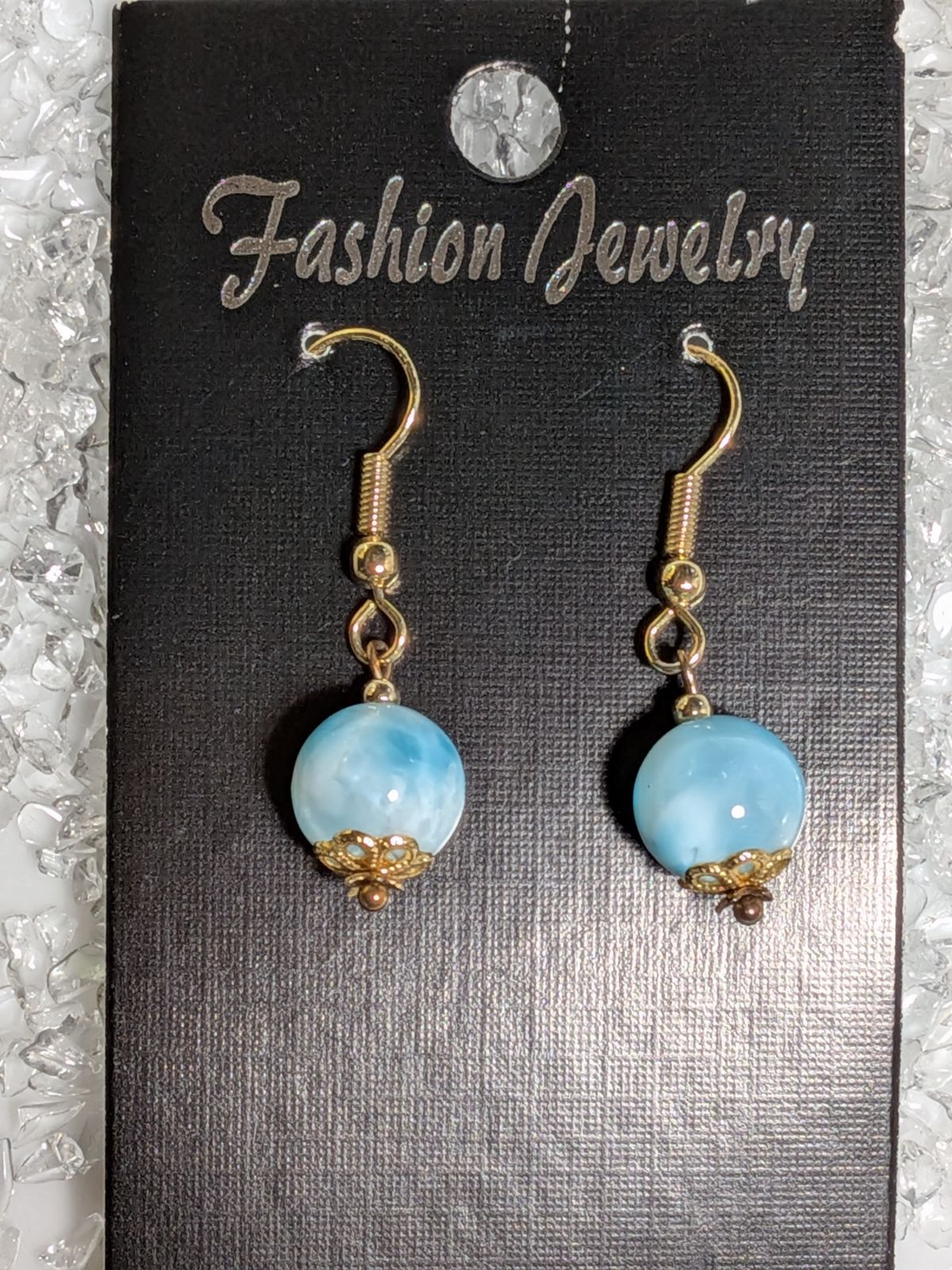  パワーストーン ピアス ラリマー 天然石 No 108 ピアス アクセサリー