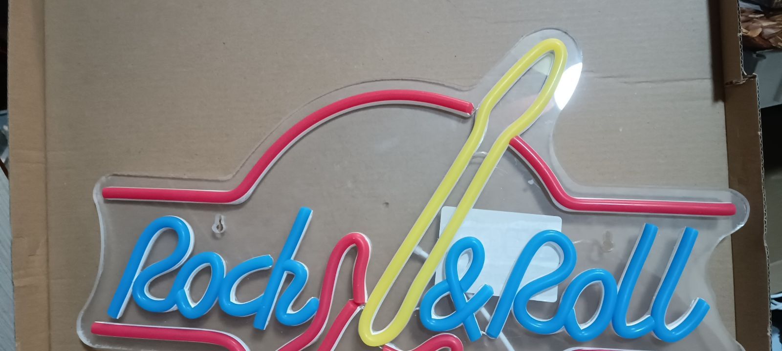 光る看板New最安値ネオン祭り!ロック&ロールのネオン管42cmアメリカン