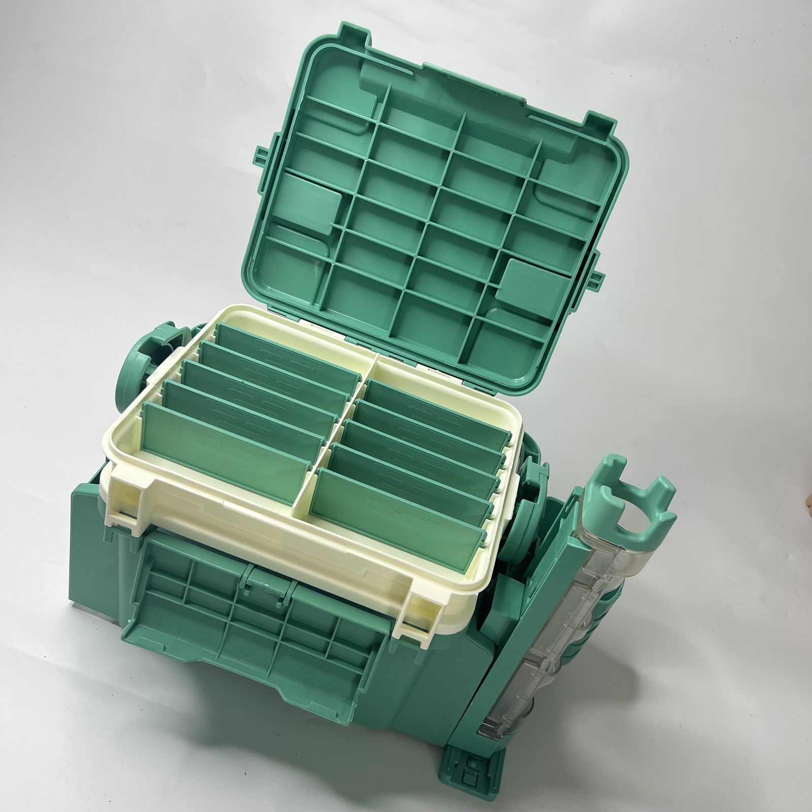 ロッドホルダー＆カップホルダー付】多機能 フィッシングタックル